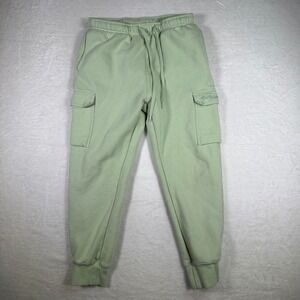 Maison Article Sage Green Cargo Sweatpants Joggers Size S Drawstring Pockets‎